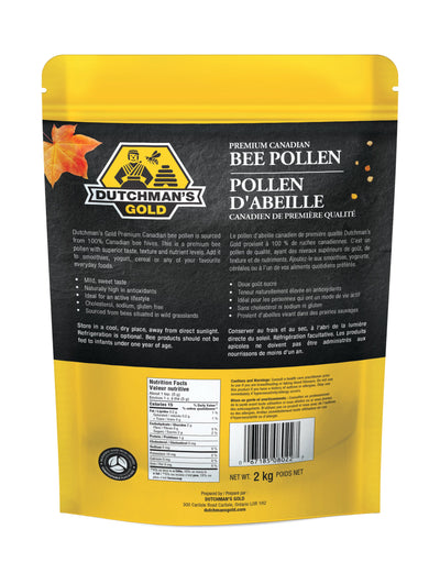 Dutchman's Gold Premium Canadian Bee Pollen - 2 kg (4.4 lbs)