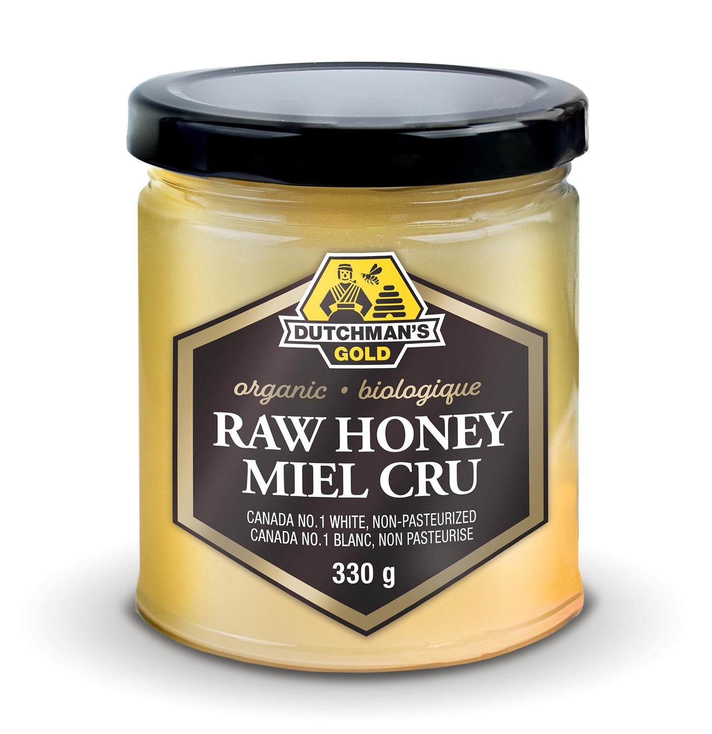 WHOLESALE - Organic Dutchman's Gold Raw Honey 330 gram