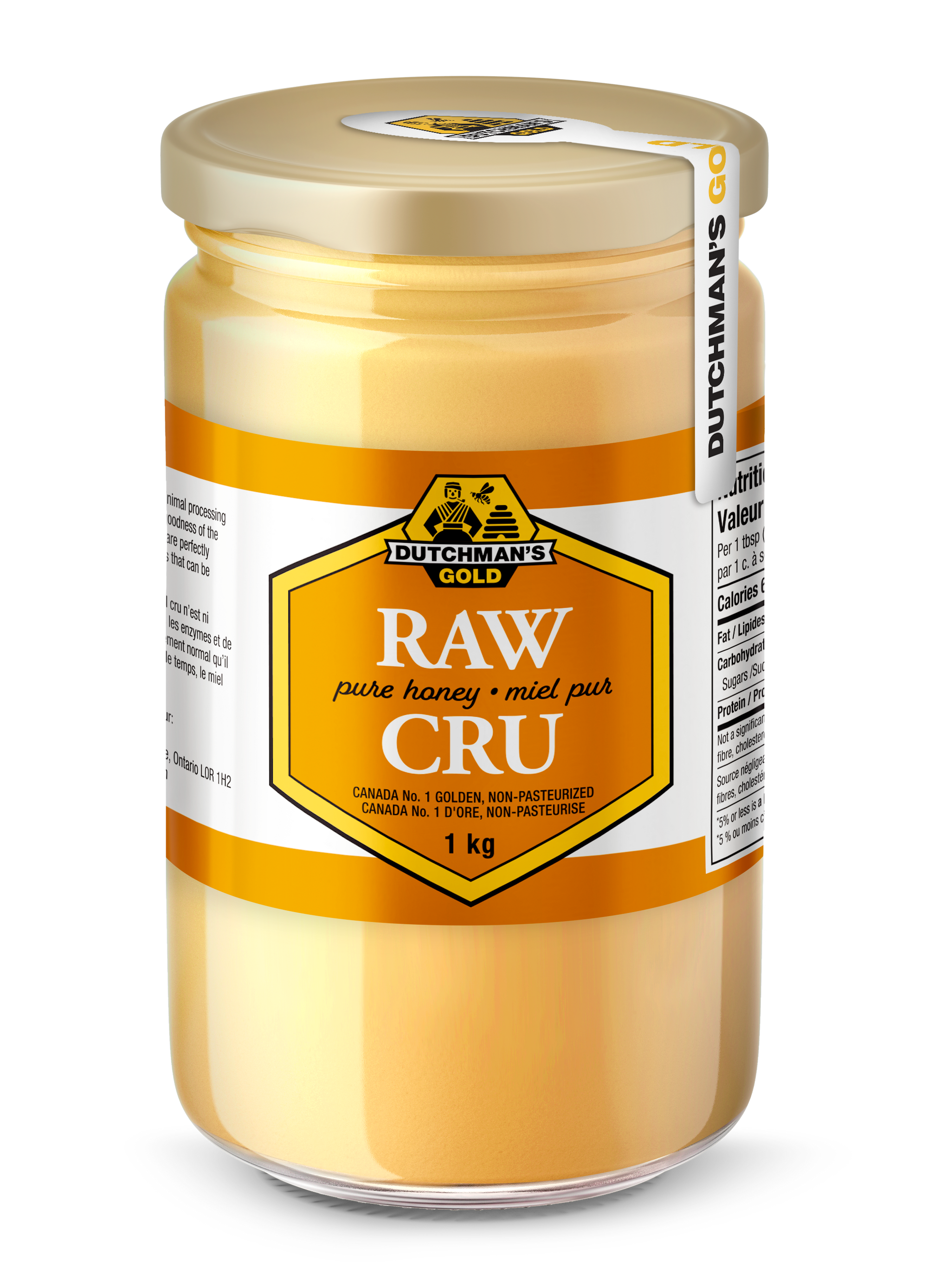 Wholesale - Dutchman's Gold Raw Honey - 1 kg