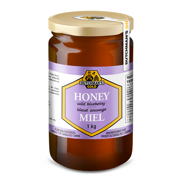 Dutchman's Gold Wild Blueberry Honey 1 kg (2.2 lbs)