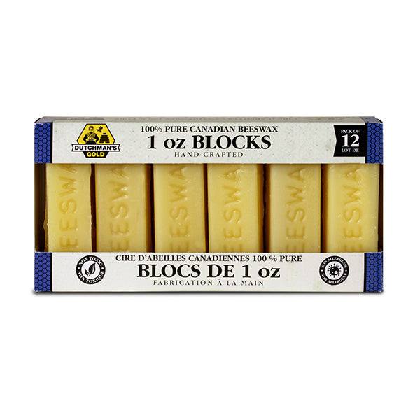 Beeswax 1 oz block - 12 pack