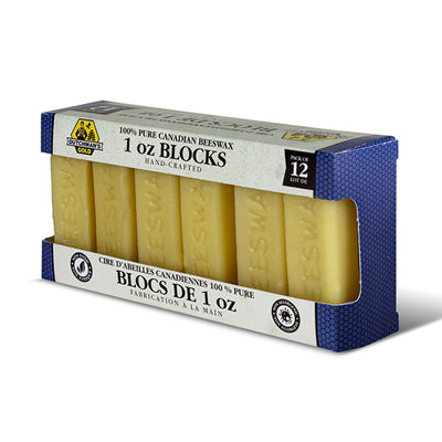 Beeswax 1 oz block - 12 pack