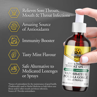 WHOLESALE Dutchman's Gold Honey & Propolis Throat Spray