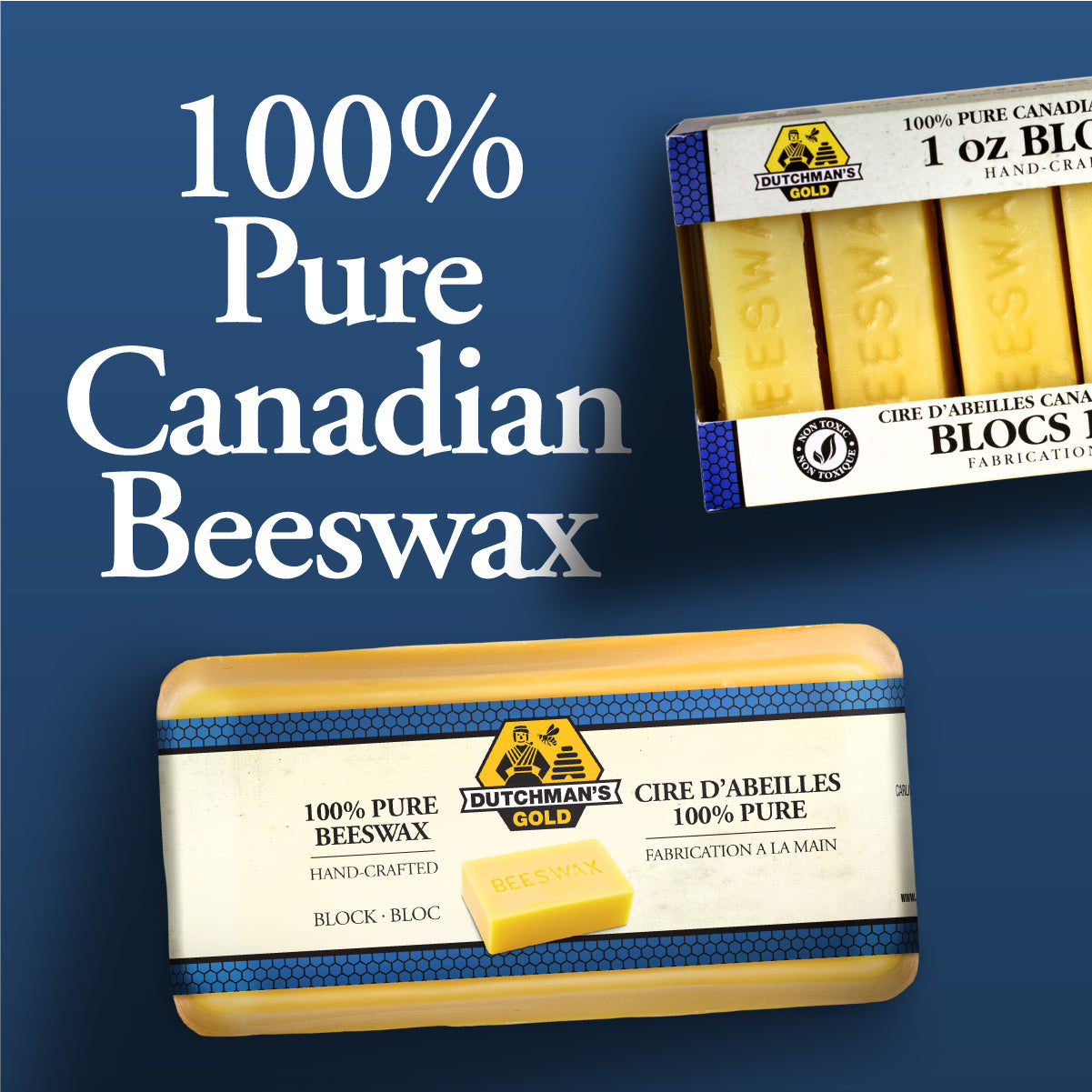 Beeswax 1 oz block - 12 pack