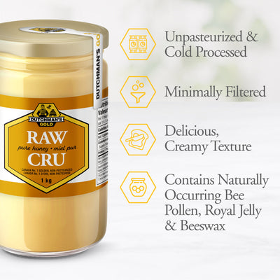 Dutchman's Gold Raw Honey - 15 kg (33 lb) - Canadian Addresses