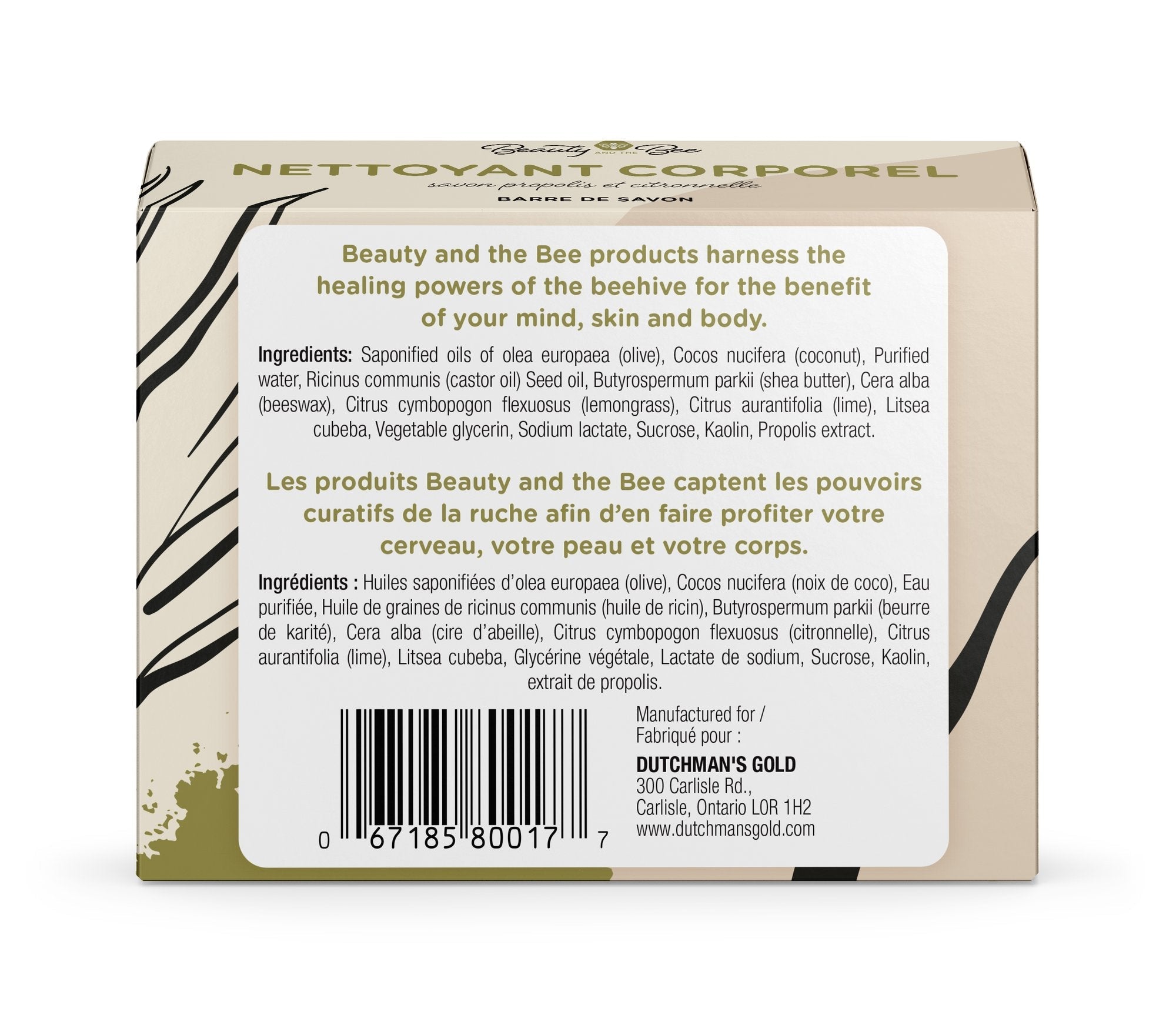 WHOLESALE Body Cleanser Soap with Propolis & Lemongrass