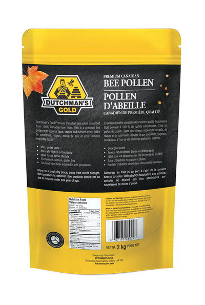 Dutchman's Gold Premium Canadian Bee Pollen - 500 g (1.1 lbs)