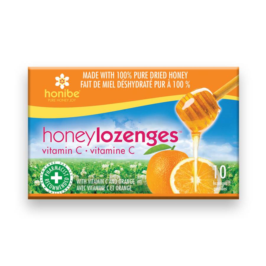 Honibe Honey Lozenges Orange with Vitamin C