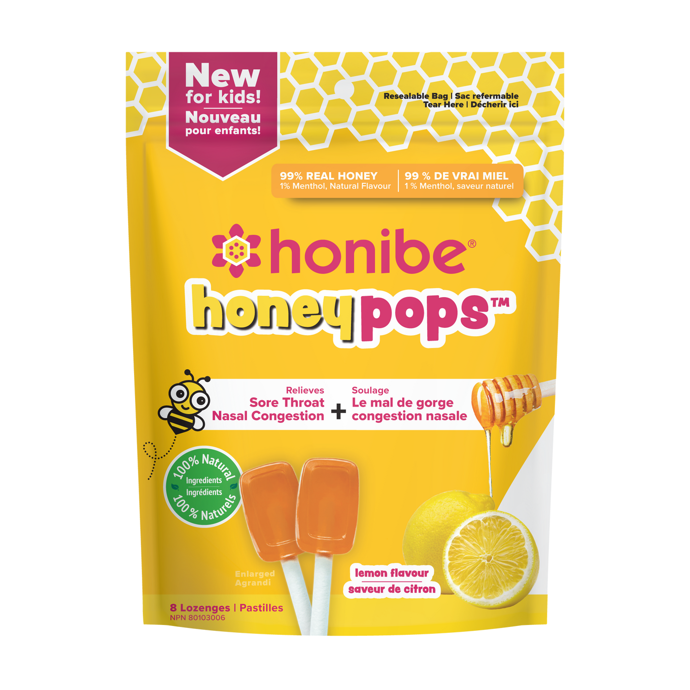 HoneyPops - Lemon