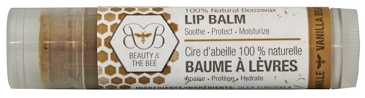 Wholesale - Beauty & the Bee Lip Balm - Vanilla Bean