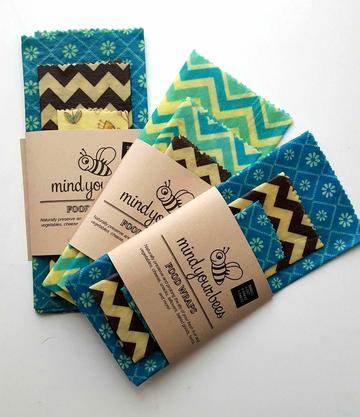 Mind Your Bees Beeswax Food Wrap - Variety Pack